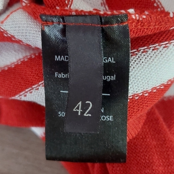 NEW Victoria & Tomas  Draped One Shoulder Strip Top NWT Size 45 - US Size 6 - Picture 10 of 12